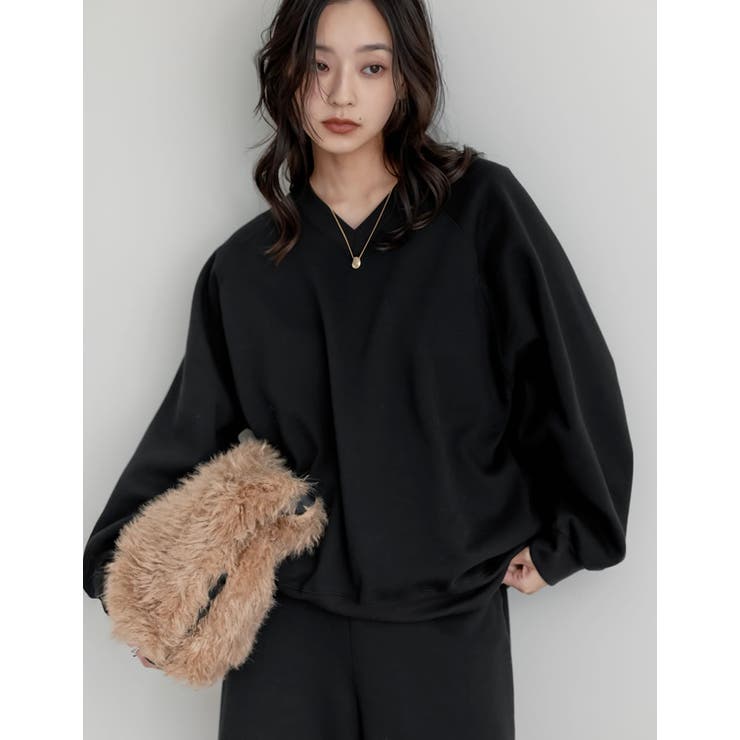 裏起毛Vネックプルオーバー | Re:EDIT | 詳細画像15 