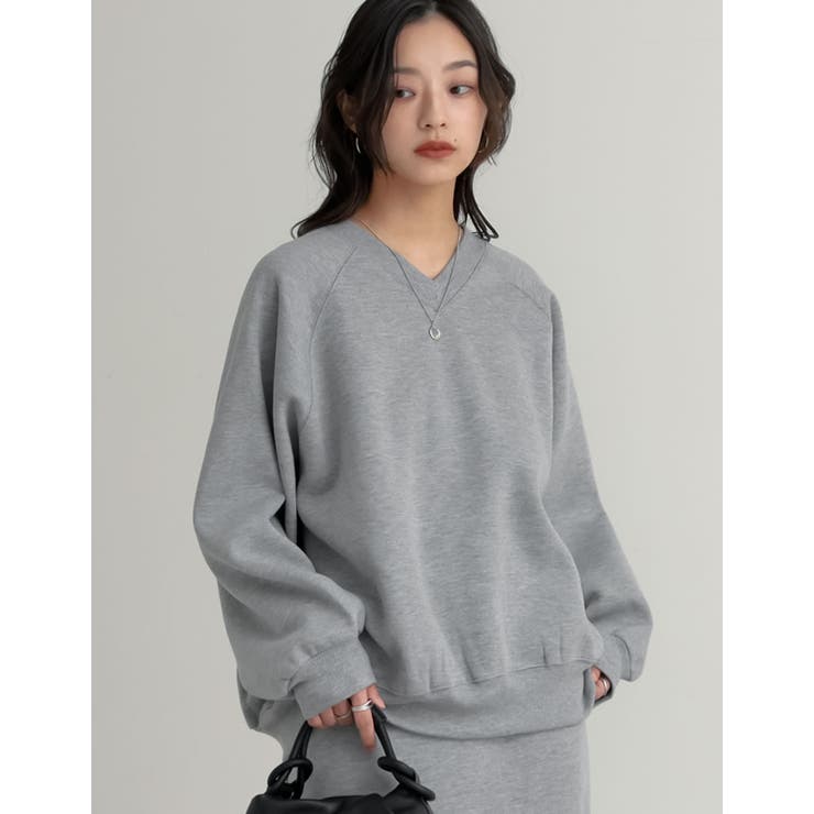 裏起毛Vネックプルオーバー | Re:EDIT | 詳細画像5 