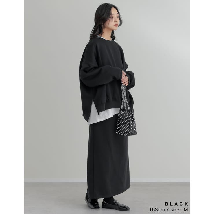 裏起毛オーバーサイズプルオーバー | Re:EDIT | 詳細画像14 