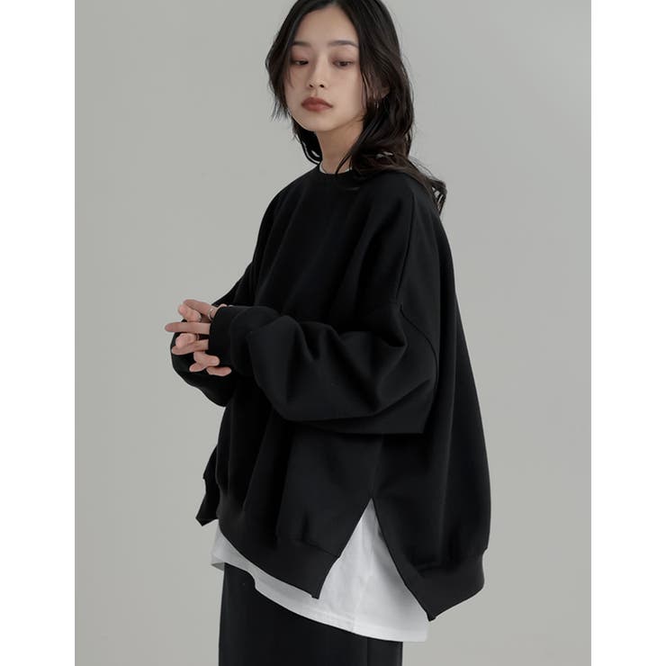 裏起毛オーバーサイズプルオーバー | Re:EDIT | 詳細画像15 