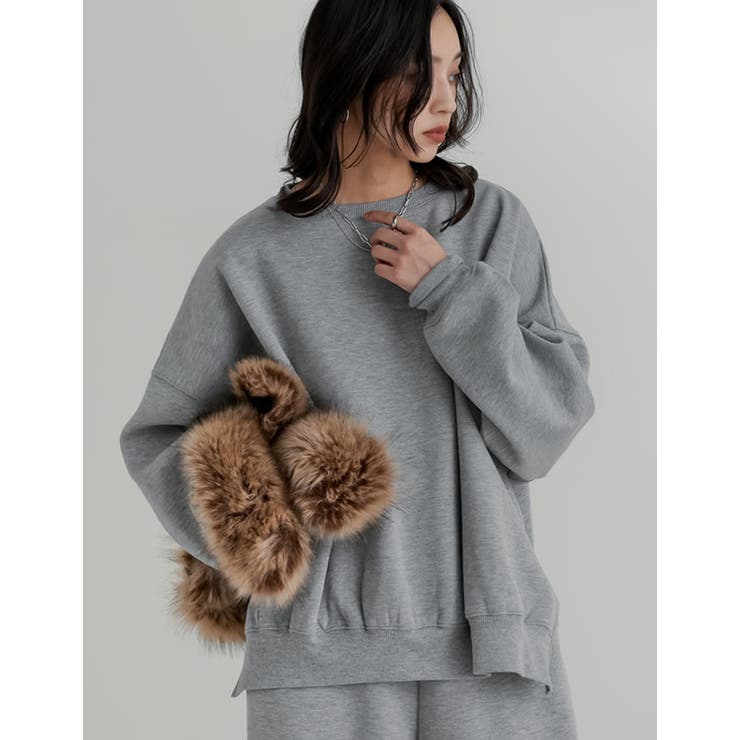 裏起毛オーバーサイズプルオーバー | Re:EDIT | 詳細画像24 