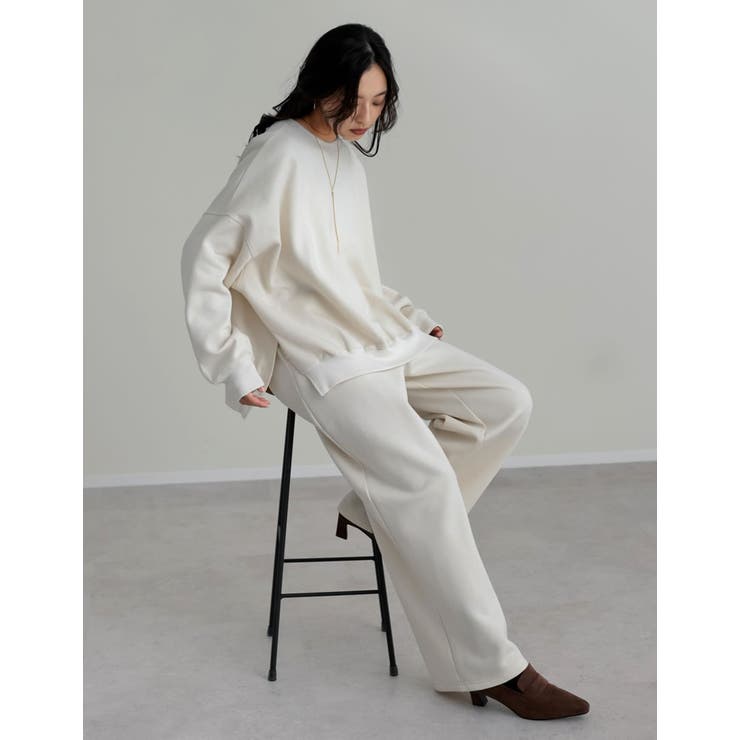 プリーツパンツ　グレー　サイズ1 ベルトループ　hp21jf148 プリーツパンツ グレー サイズ1 ベルトループ hp21jf148 プリーツ