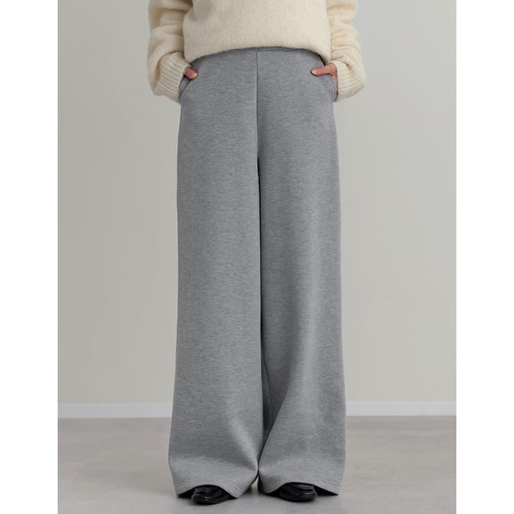 [低身長/高身長サイズ有]裏起毛ベルトループ付きルーズパンツ | Re:EDIT | 詳細画像5 