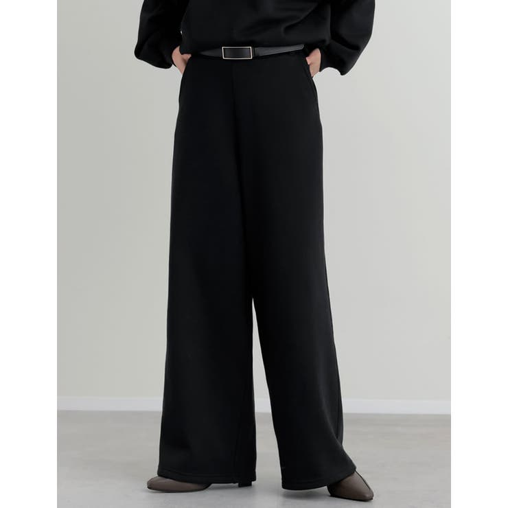 [低身長/高身長サイズ有]裏起毛ベルトループ付きルーズパンツ | Re:EDIT | 詳細画像23 