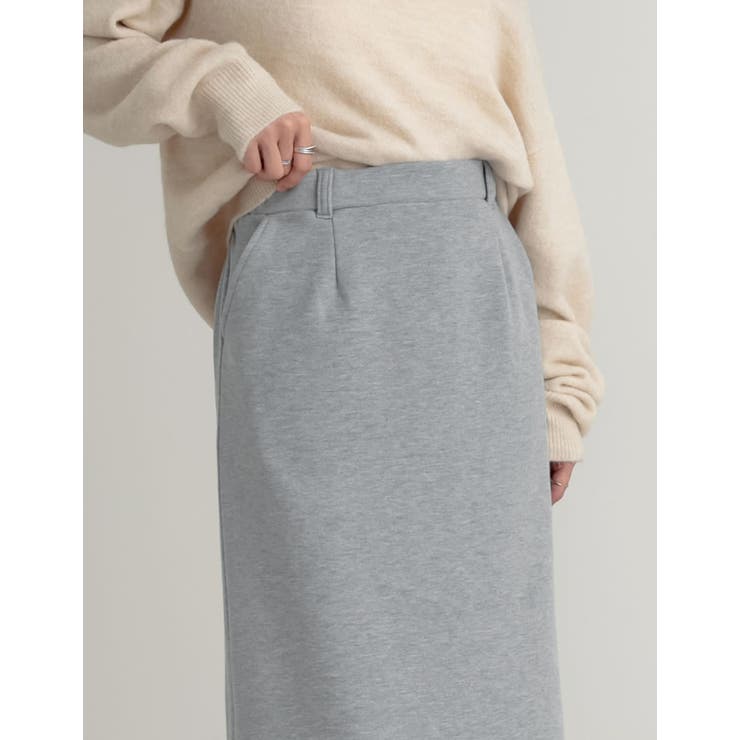 [低身長サイズ有]裏起毛ベルトループ付きタイトスカート | Re:EDIT | 詳細画像26 