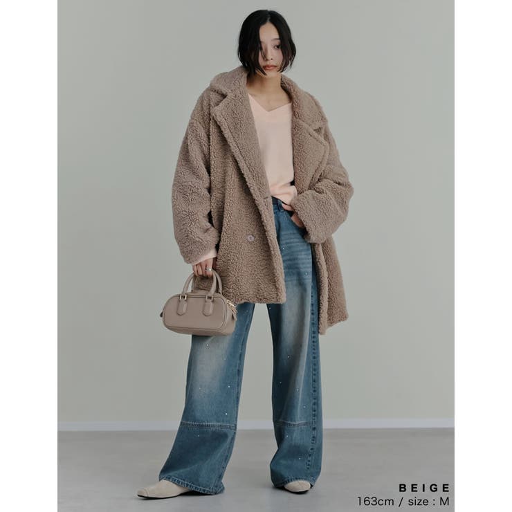 [2025 WINTER COLLECTION]オーバーサイズボアダブルミドルチ… | Re:EDIT | 詳細画像12 