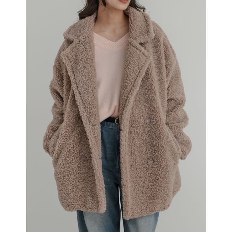 [2025 WINTER COLLECTION]オーバーサイズボアダブルミドルチ… | Re:EDIT | 詳細画像5 