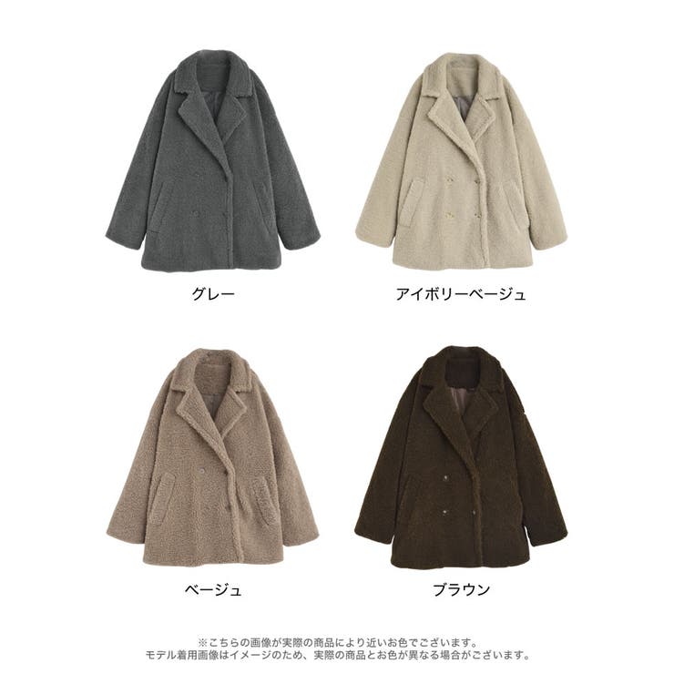 [2025 WINTER COLLECTION]オーバーサイズボアダブルミドルチ… | Re:EDIT | 詳細画像18 