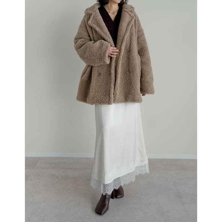 [2025 WINTER COLLECTION]オーバーサイズボアダブルミドルチ… | Re:EDIT | 詳細画像30 