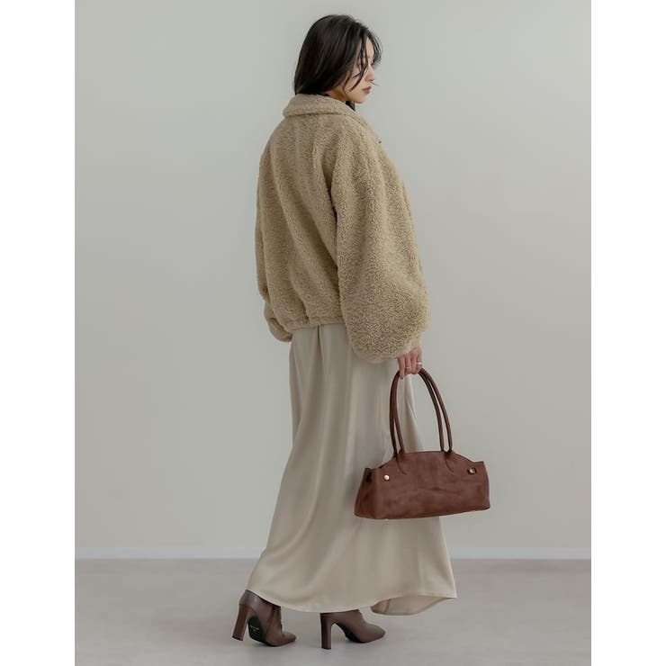 ボアドロスト付きダブルジップブルゾン | Re:EDIT | 詳細画像21 