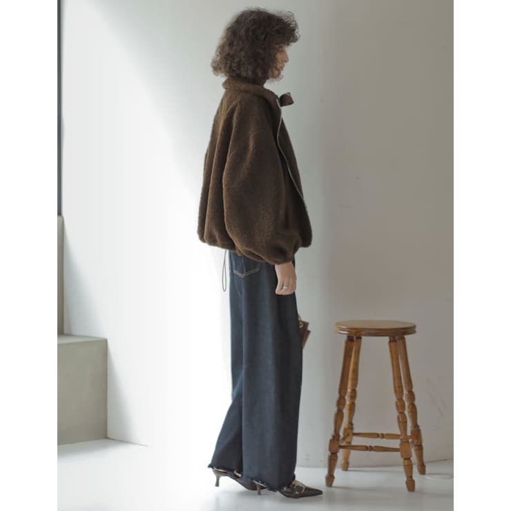 ボアドロスト付きダブルジップブルゾン | Re:EDIT | 詳細画像27 