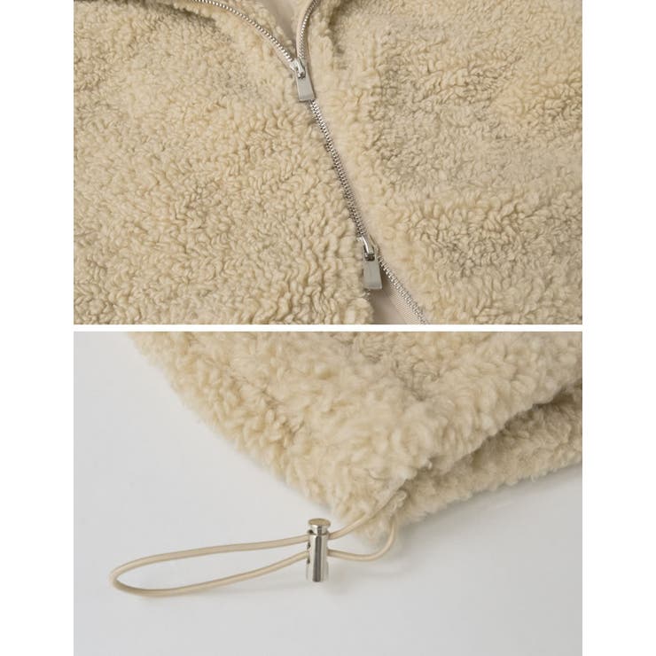 ボアドロスト付きダブルジップブルゾン | Re:EDIT | 詳細画像36 