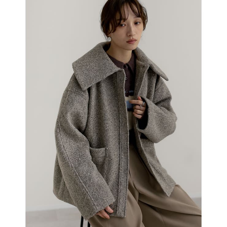 カールシャギーケープミドルコート | Re:EDIT | 詳細画像5 