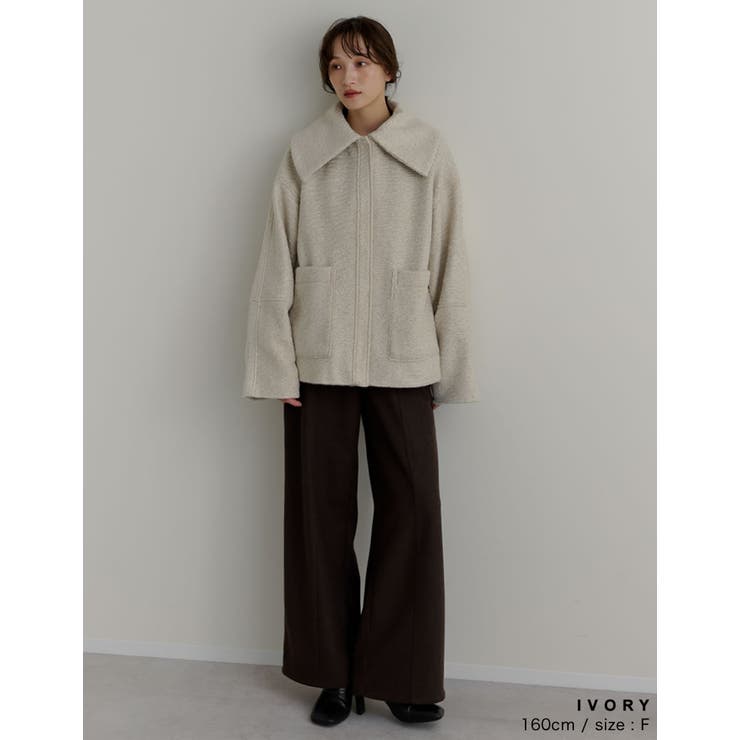 カールシャギーケープミドルコート | Re:EDIT | 詳細画像7 