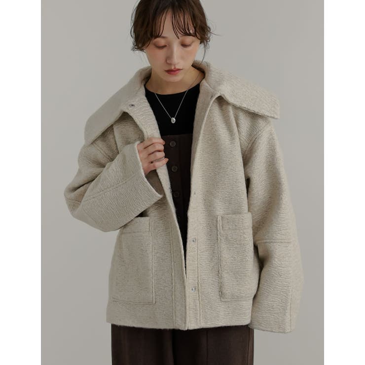 カールシャギーケープミドルコート | Re:EDIT | 詳細画像9 