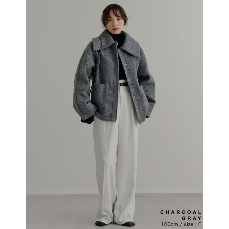 カールシャギーケープミドルコート | Re:EDIT | 詳細画像10 