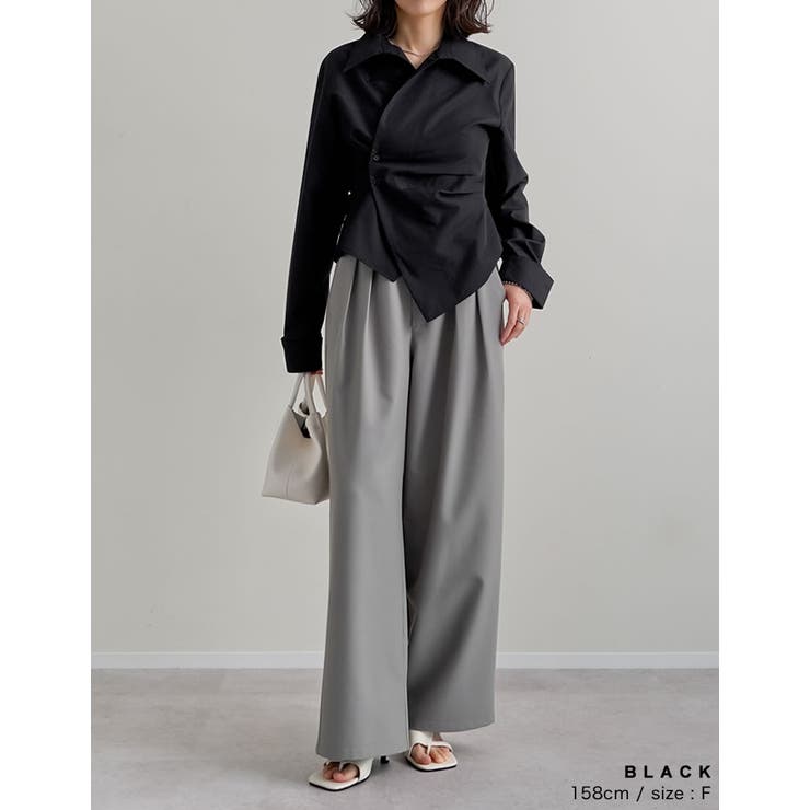 [2026S/S COLLECTION]ブロードウエストタックシャツ | Re:EDIT | 詳細画像16 