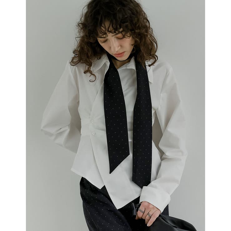 [2026S/S COLLECTION]ブロードウエストタックシャツ | Re:EDIT | 詳細画像9 