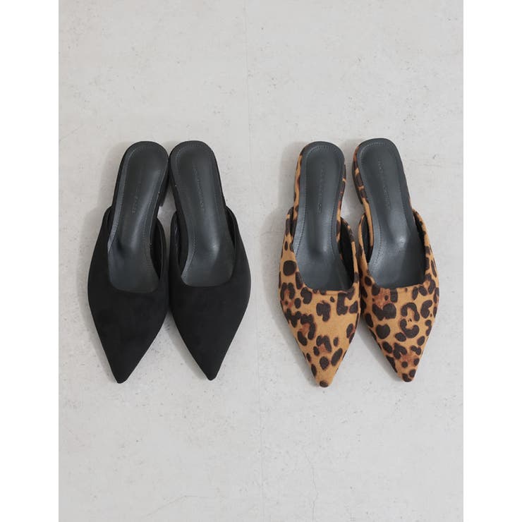 ポインテッドトゥローヒールミュール | Re:EDIT | 詳細画像2 