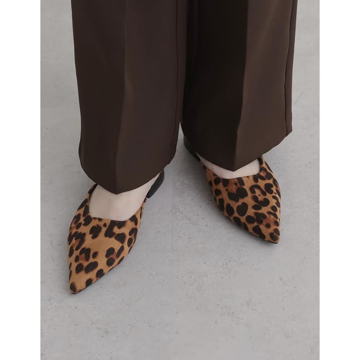 ポインテッドトゥローヒールミュール | Re:EDIT | 詳細画像6 