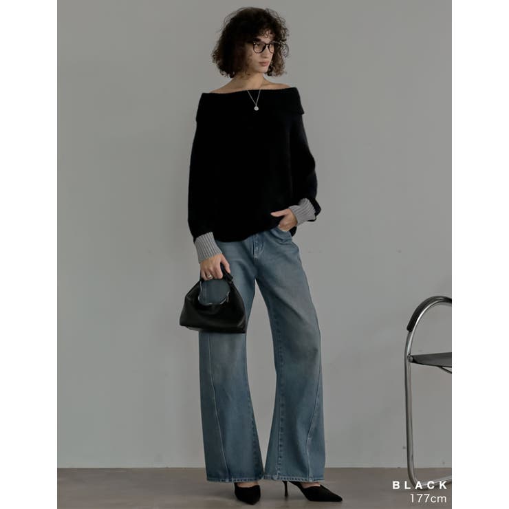 タックデザインミュールパンプス | Re:EDIT | 詳細画像5 