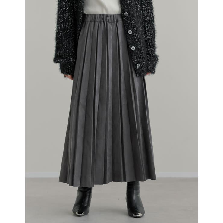フェイクスウェードプリーツスカート | Re:EDIT | 詳細画像8 