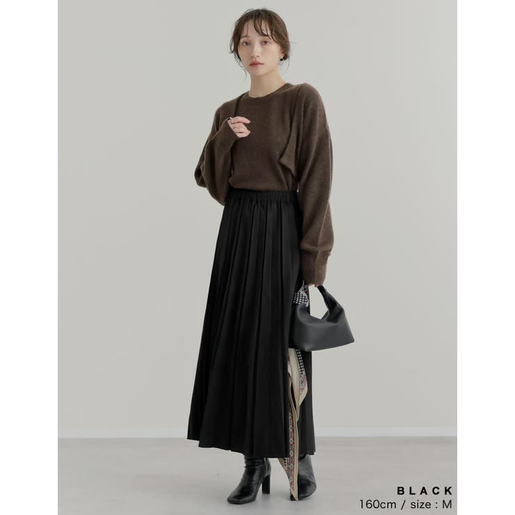 フェイクスウェードプリーツスカート | Re:EDIT | 詳細画像9 