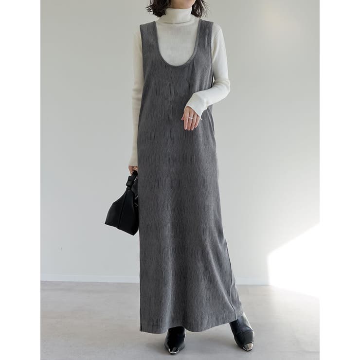 [2025 WINTER COLLECTION][低身長サイズ有]ウェーブベロア… | Re:EDIT | 詳細画像4 