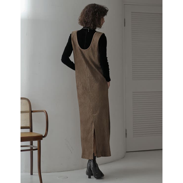 [2025 WINTER COLLECTION][低身長サイズ有]ウェーブベロア… | Re:EDIT | 詳細画像8 