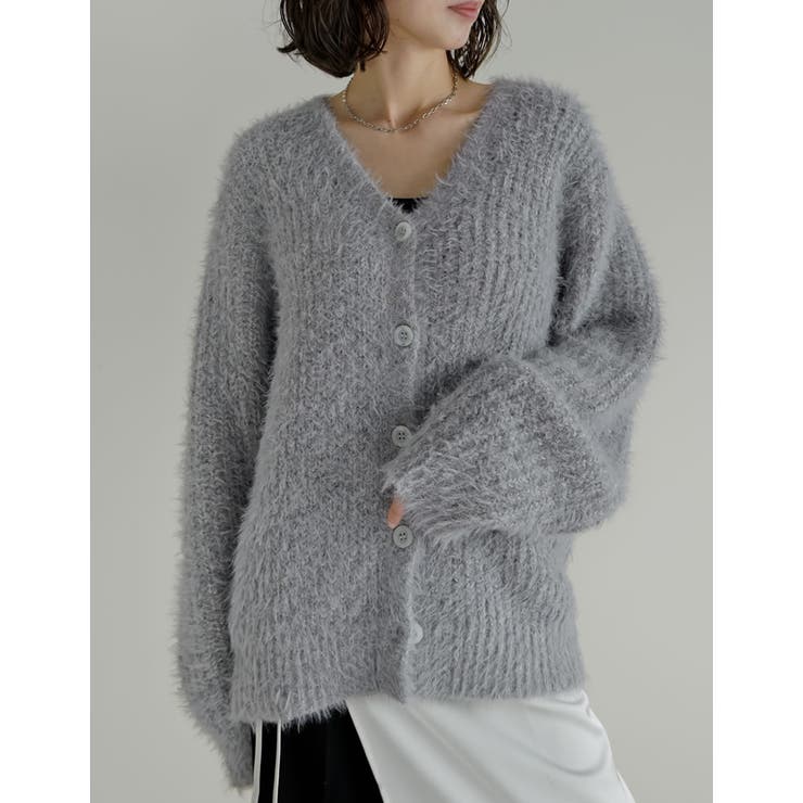 シャイニーミックスニットカーディガン | Re:EDIT | 詳細画像16 