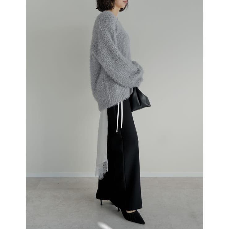 シャイニーミックスニットカーディガン | Re:EDIT | 詳細画像17 