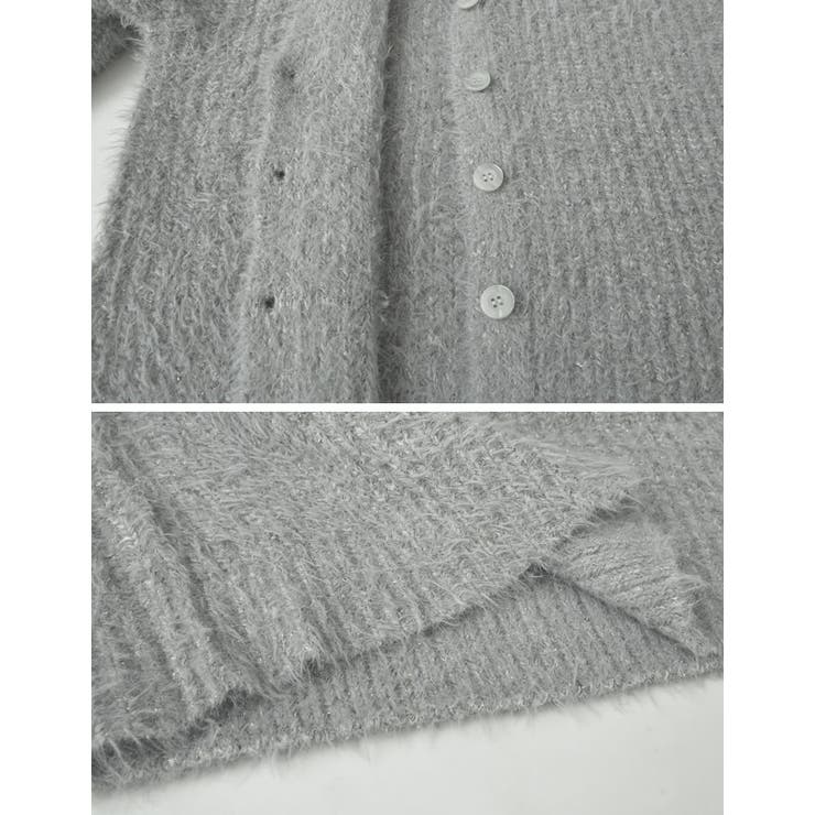 シャイニーミックスニットカーディガン | Re:EDIT | 詳細画像25 