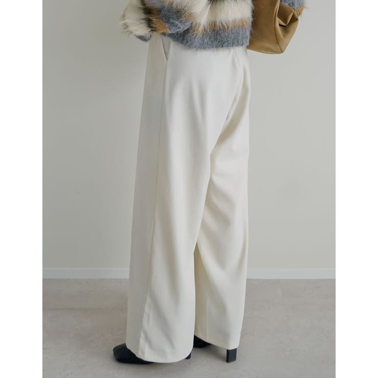 微起毛ツイルタックプリーツワイドパンツ | Re:EDIT | 詳細画像23 