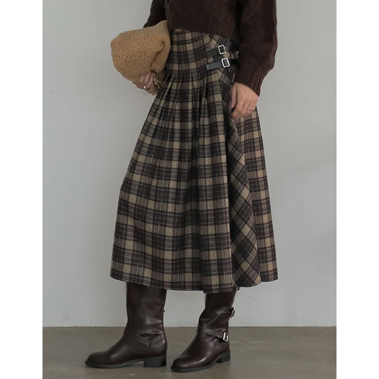 ブラウン(505) | [2025 WINTER COLLECTION][低身長サイズ有]サイドベルトデ… | Re:EDIT