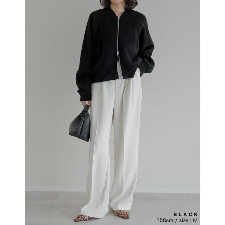 ダブルジップニットブルゾン | Re:EDIT | 詳細画像12 