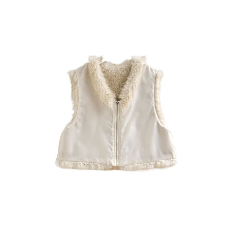 ジップ付きフェイクファーベスト | Re:EDIT | 詳細画像24 