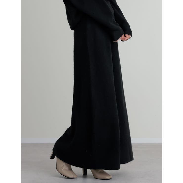 [2点セット][セットアップ][低身長サイズ有]カシミヤタッチスキッパーニットト… | Re:EDIT | 詳細画像15 