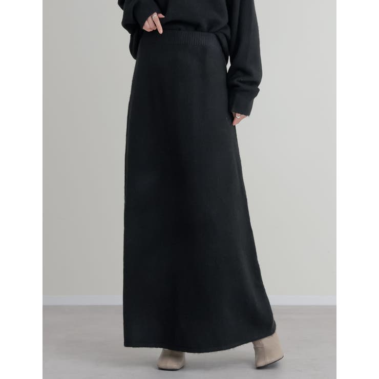 [2点セット][セットアップ][低身長サイズ有]カシミヤタッチスキッパーニットト… | Re:EDIT | 詳細画像25 