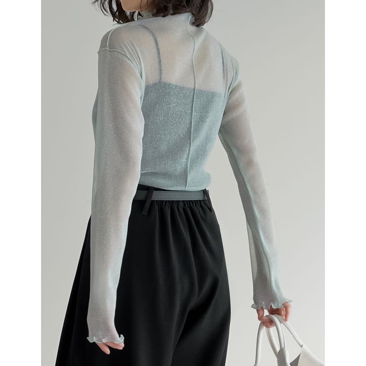 ラメチュールボトルネックシアートップス | Re:EDIT | 詳細画像16 