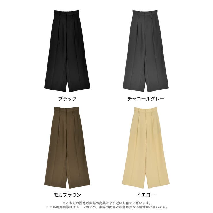 [低身長/高身長サイズ有]ツイルダブルベルトループワイドパンツ | Re:EDIT | 詳細画像18 