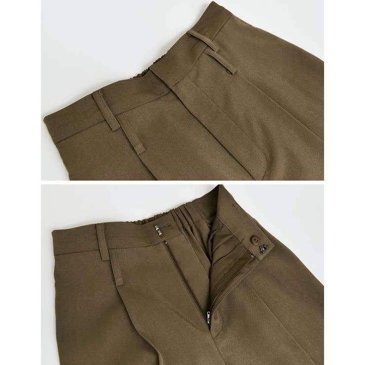 [低身長/高身長サイズ有]ツイルダブルベルトループワイドパンツ | Re:EDIT | 詳細画像26 