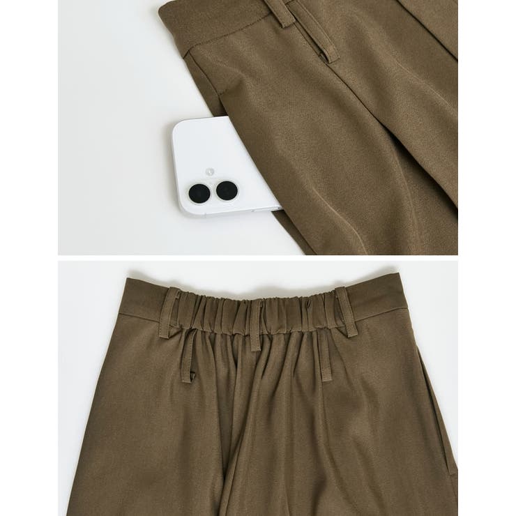 [低身長/高身長サイズ有]ツイルダブルベルトループワイドパンツ | Re:EDIT | 詳細画像27 