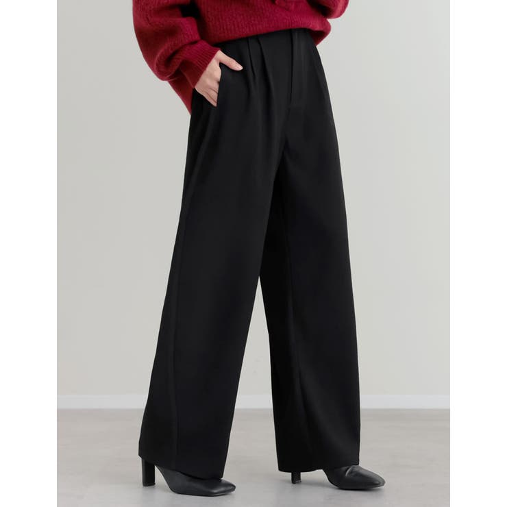 [低身長/高身長サイズ有]ツイルツータックバレルレッグカーブパンツ | Re:EDIT | 詳細画像21 