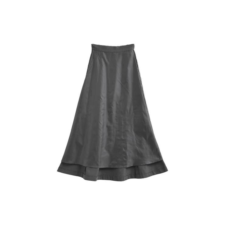 [低身長サイズ有]ウールライクパネル切り替えフレアスカート | Re:EDIT | 詳細画像24 