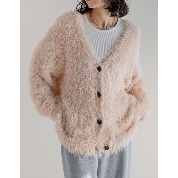 ミドル丈フェザーニットカーディガン | Re:EDIT | 詳細画像17 