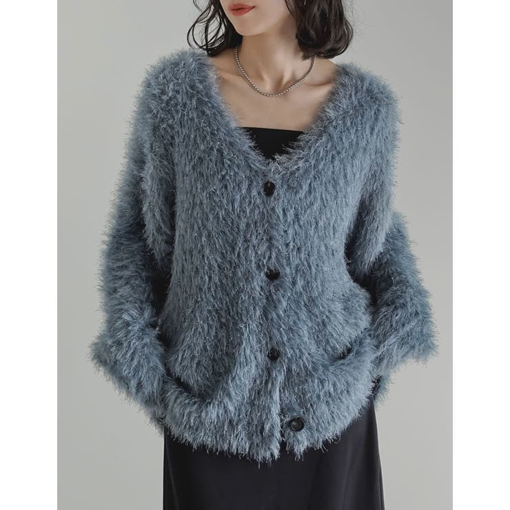 ミドル丈フェザーニットカーディガン | Re:EDIT | 詳細画像5 