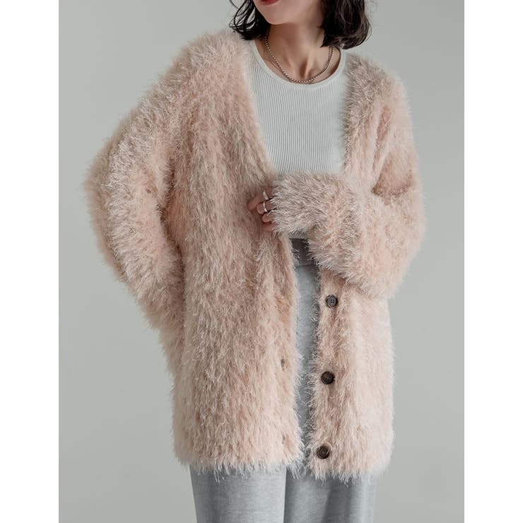 ミドル丈フェザーニットカーディガン | Re:EDIT | 詳細画像23 