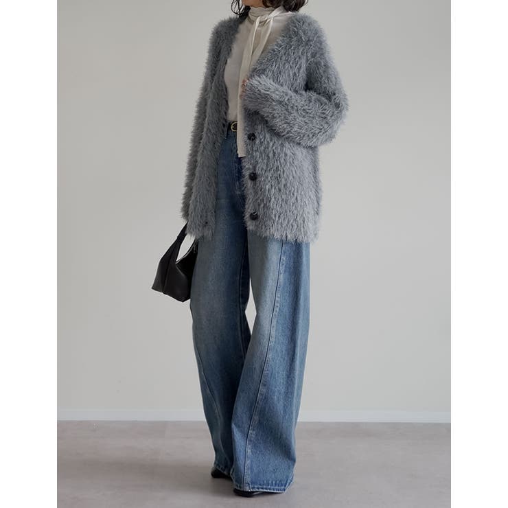 ミドル丈フェザーニットカーディガン | Re:EDIT | 詳細画像26 