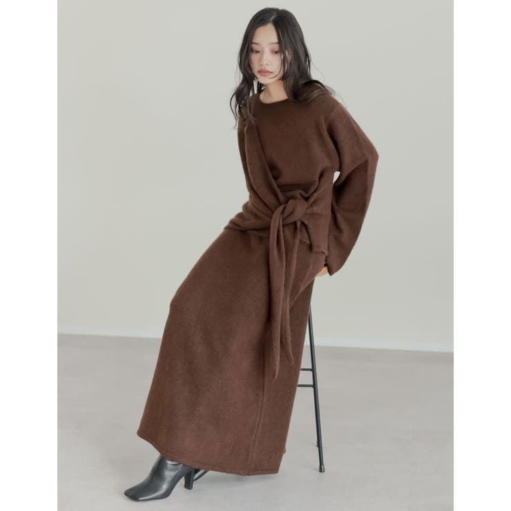 [2点セット][セットアップ][手洗い可能][低身長サイズ有]カシミヤタッチカシ… | Re:EDIT | 詳細画像31 