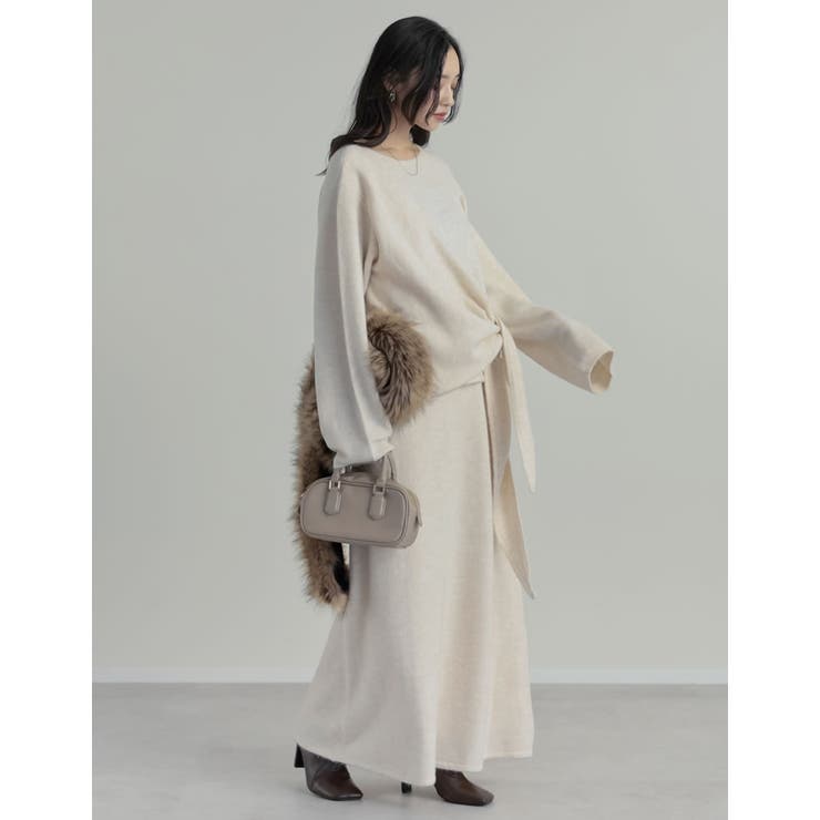 [2点セット][セットアップ][手洗い可能][低身長サイズ有]カシミヤタッチカシ… | Re:EDIT | 詳細画像37 